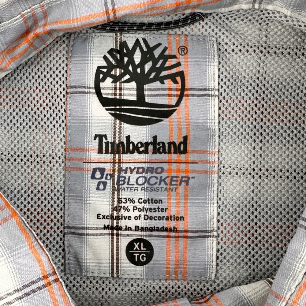 Timberland Hydro Blocker XL Plaid Button Up Shirt Water Resistant Vented‎ - Picture 4 of 10